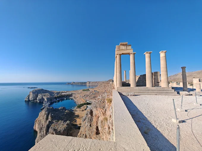 The coast towards Lindos