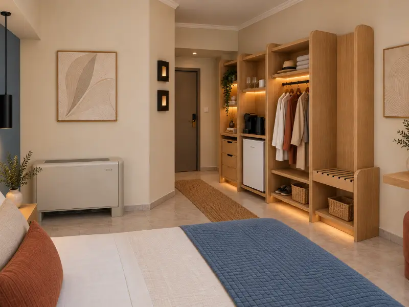 Triple Room layout showing sleeping space for three guests.